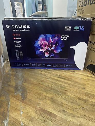 huseyn tv: TAUBE 55" 4K Ultra HD Smart TV - Ekran: 55 düym, 4K Ultra HD - Smart — 1
