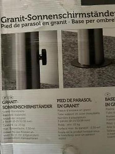 Suncobrani, tende i paviljoni: Granitno postolje za suncobran – Belavi - Masivna kvadratna baza od — 15