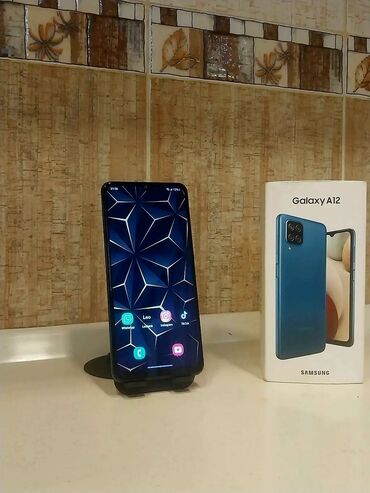samsung tab a8 qiymeti: Samsung Galaxy A12, 64 ГБ, цвет - Синий, Гарантия, Сенсорный, Отпечаток пальца