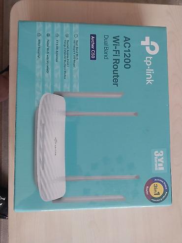 internet router: TP-Link Archer C50 AC1200 Dual Band Wi‑Fi Router Xüsusiyyətlər: - — 1