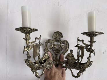 Lent lampalar: Antikvar bronza Bra. 2 ədəd