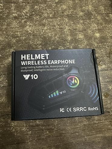 bluetooth mikrofon karaoke: Məhsul: V10 Helmet Wireless Earphone Xüsusiyyətlər: - Uzunömürlü — 1