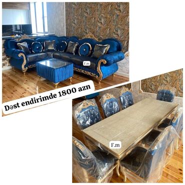 Masa və oturacaq dəstləri: Qonaq otağı üçün, Yeni, Açılmayan, Oval masa, 6 stul -da lalafo.az — 14 Masa və oturacaq dəstləri: Qonaq otağı üçün, Yeni, Açılmayan, Oval masa, 6 stul — 14
