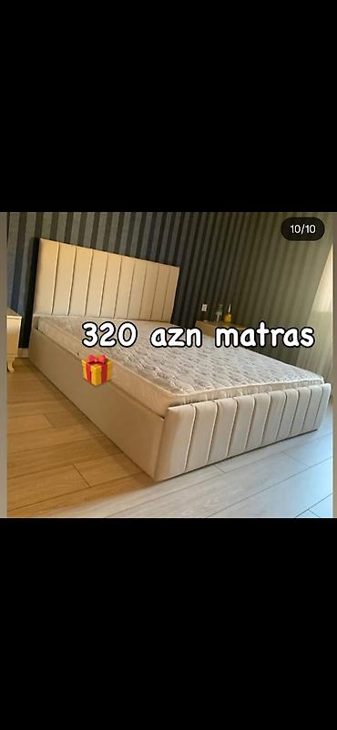 nills mebel: Mebel dəsti – yumşaq başlıq və qutu bazalı çarpayı + matras - Rəng — 1
