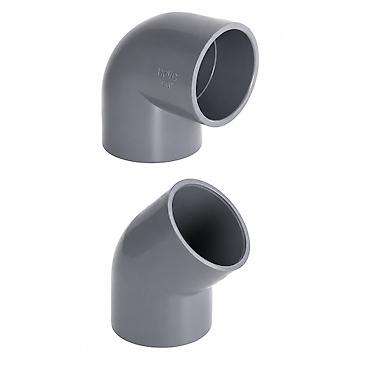 №: 11188 Məhsulun adı: Plastik boru Pimtaş Boz Sadə 225 UPVC 90°