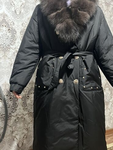флиски найк бишкек: Длинное женское пальто-пуховик с натуральным меховым воротником. -