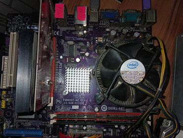 Материнские платы: Материнская плата, Б/у, LGA775, Mini-ATX, Для ПК
