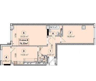 квартиры в капризе: 2 комнаты, 76 м², Элитка, 11 этаж, Евроремонт