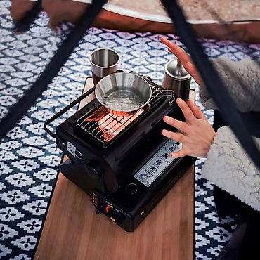 Буржуйки: 🔥 Газовая плита-обогреватель 2 в 1 Быстро согревает комнату и готовит — 7