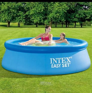 Intex Easy Set şişmə hovuz hər növ şişmə və qurulma hovuzlar bu ölcu