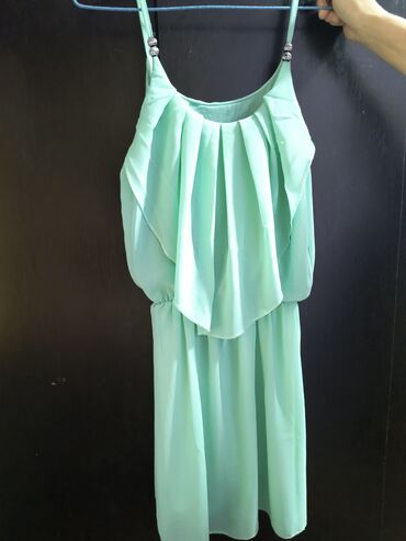 ciklama haljina kombinacije: S (EU 36), color - Turquoise, Cocktail, With the straps