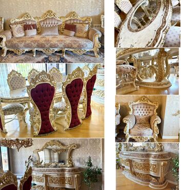 Qonaq otağı dəstləri: İşlənmiş, Masa və oturacaqlar, Jurnal masası, Servant, Türkiyə — 1