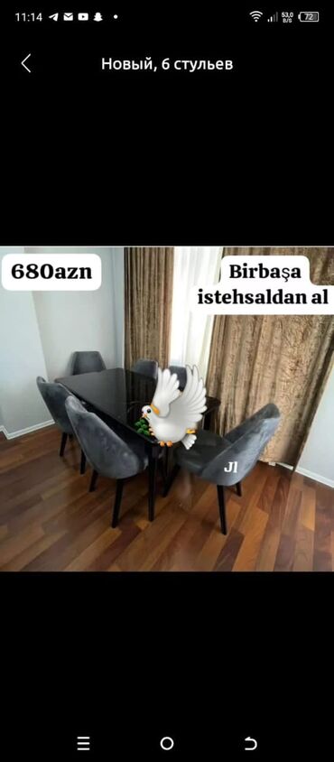 Masa və oturacaq dəstləri: Masa desti yeni