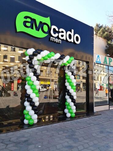 Dekorlar və bəzəklər: Achilishlarin shar bezenmesi. Dukan sarlar. Magaza sharlari. Girish — 12