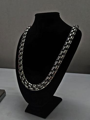 Серебряные цепочки: Цепочка, Бисмарк, Проба 925, Унисекс, Новый — 6