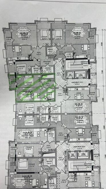 Продажа домов: 2 комнаты, 60 м², Элитка, 11 этаж, ПСО (под самоотделку)