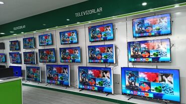 TV və video: Televizorlara ilkin ödəniş var 12 ay 38 manat 45 azn ilkin