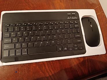 telefon icin oyun konsolu: Simsiz klaviatura və siçan dəsti - Kompakt, nazik dizaynlı QWERTY — 1