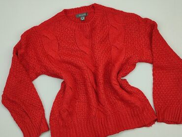 eleganckie bluzki czerwona: Sweter, Primark, L, stan - Bardzo dobry
