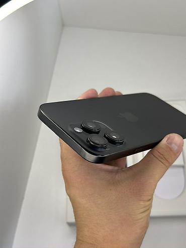 Уюлдук телефондор жана аксессуарлар: IPhone 16 Pro Max, Колдонулган, 256 ГБ, Кара, Куту, 90 % — 8