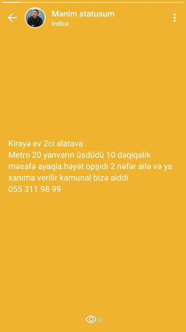 şemkir kiraye evler: Uzunmüddətli kirayə mənzillər