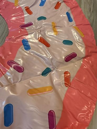 ev tipi çadır: Intex Sand & Summer “Rainbow Donut” şişmə hovuz/dəniz dairəsi - — 1