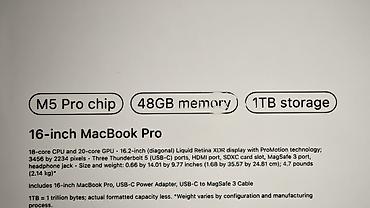 Ноутбуки Apple (MacBook): Для программирования, Новый, ОЗУ, RAM: 48 ГБ — 3
