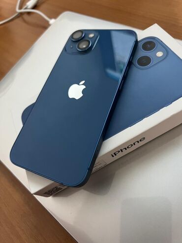 поко телефон бишкек: IPhone 13, Б/у, Синий, Коробка, 89 %