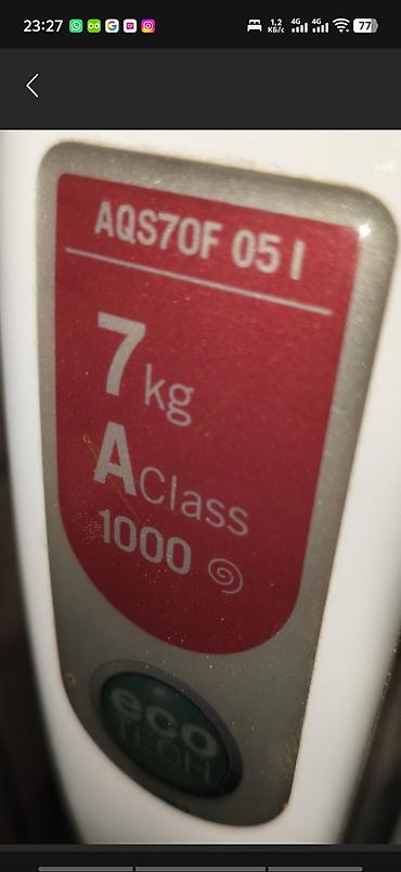 Бытовая техника: Стиральная машина Hotpoint-Ariston Aqualtis AQS70F 051 (фронтальная — 3