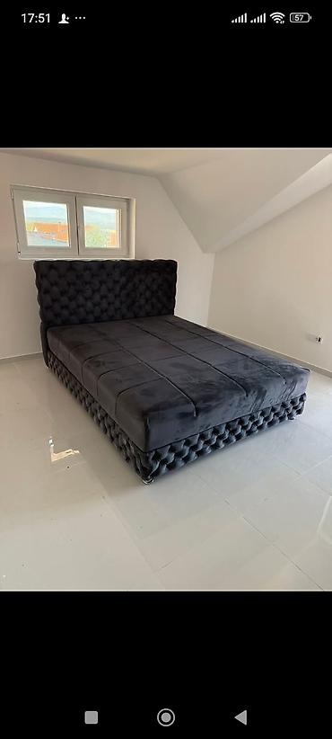 Kreveti: Tapacirani SPRING box francuski krevet sa uzglavljem – model sa — 7