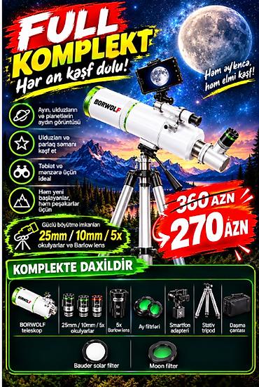 teleskop satilir: Profesional Teleskop 650X Ay sonunadek endirimdedir 360 yox 270 Azn — 1