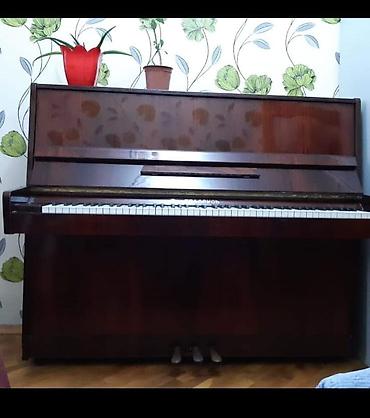 Pianino – akustik upright model - Korpus: tünd qəhvəyi cilalı taxta