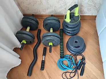 evde turnik duzeltmek: Evdə məşq üçün çoxfunksiyalı fitnes dəsti umumi çekisi 40 kq Tərkibi — 2