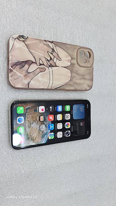 Apple iPhone: IPhone 11, Б/у, 64 ГБ, Белый, Чехол, 60 % — 12