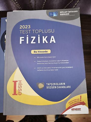 tar satışı: Fizika 7-ci sinif, 2023 il — 1