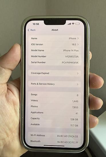 iphone cs max: IPhone 14 Plus, Б/у, 128 ГБ, Чехол, Коробка, 71 % — 6