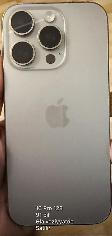 apple iphone 17 pro max: IPhone 16 Pro, 128 GB, Natural Titanium, Face ID — 1