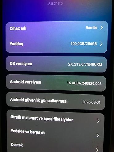 Mobil telefonlar: Redmi 13, 256 GB, rəng - Yaşıl, Barmaq izi — 3