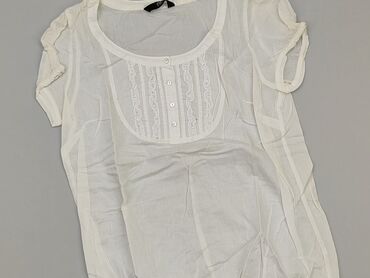 białe bluzki damskie do garnituru: Bluzka Damska, F&F, M, stan - Bardzo dobry