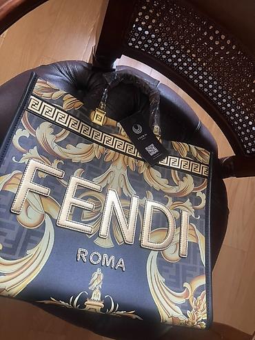 Аксессуары: Чолпон Ата. Сумка Fendi Shopper Tote ROMA - Формат: вместительная — 2