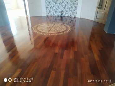 Döşəmə işləri: Pol ve parketlerin yonulub laklanmasi yuksek seviyyede — 11