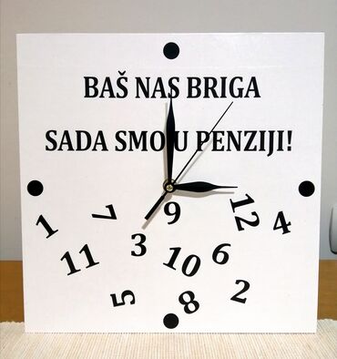 Satovi za kuću: Zidni sat, bоја - Šareno, Novo — 12