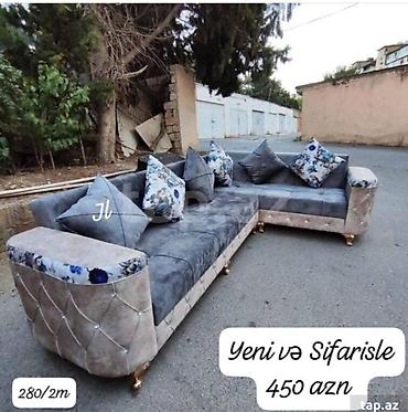 sumqayitda ucuz divanlar: Künc divan, Parça, Açılmayan — 1
