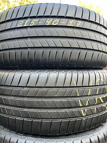 ат шины: Шины 215 / 40 / R 17, Лето, Б/у, Пара, Германия, Bridgestone — 1