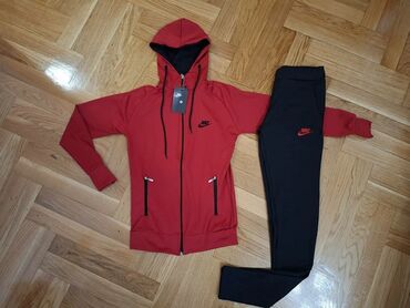 Trenerke: Komplet, Nike, bоја - Crna, Poliester — 5