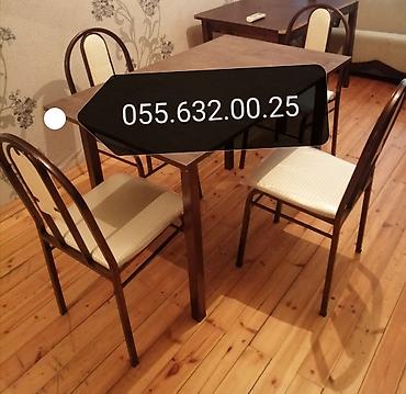 restoran stolları: Cayxana üçün stol stul dəstinin sexdən birbaşa satışı var modellər — 2