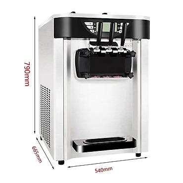 Dondurma aparatları: Dondurma aparatı Goshen 3 rəngli Yumşaq Dondurma Maşını ✅️ Stolüstü — 4