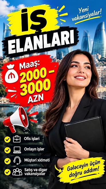 operator iş: Çağrı mərkəzi operatoru tələb olunur, 18-29 yaş, Təcrübəsiz, Həftəlik ödəniş — 1