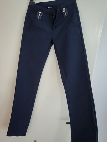 zenske pantalone h m: S (EU 36), Normalan struk, Ravne nogavice