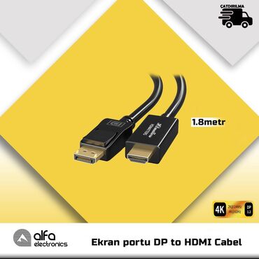 hdmi kabel in Azərbaycan | KABELLƏR VƏ ADAPTERLƏR: Kabel Display to HDMI1) 3 seçim var, lütfən, kabelin və cihazlarınızın